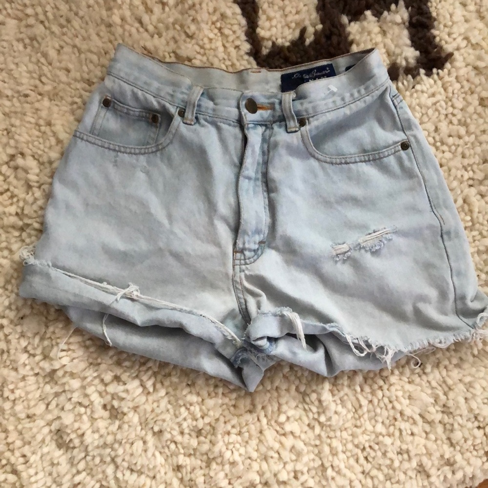90s Eddie Bauer High Wasted Denim Cutoff Shorts